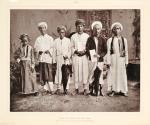 Pilger aus Ambon, Kei und Banda; links der Sohn eines Ambonesen mit einer Mekkanerin.  (1888-1889)